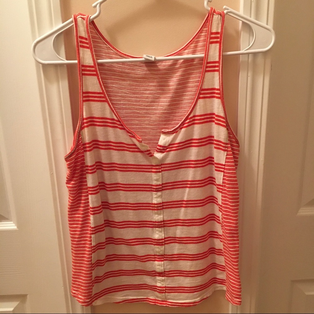 Old Navy Red/White Tank Top